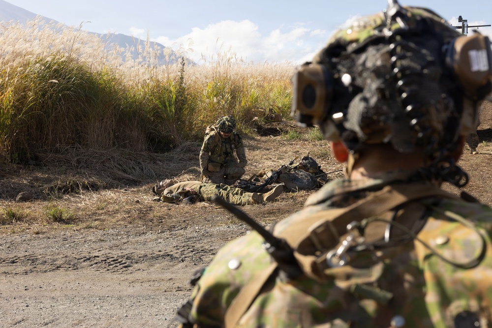 U.S. Marines Execute Defensive Operations during Shinka 25