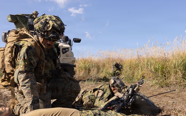 U.S. Marines Execute Defensive Operations during Shinka 25