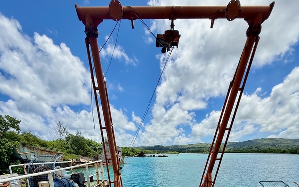 U.S. Coast Guard, U.S. Navy, Port of Guam responders ensure debris removed from motor vessel Voyager