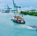 U.S. Navy, U.S. Coast Guard, Port of Guam refloat motor vessel Voyager