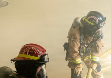 CFAS Fire and Emergency Services and Sasebo City Fire Bureau Firefighters Conduct Drill