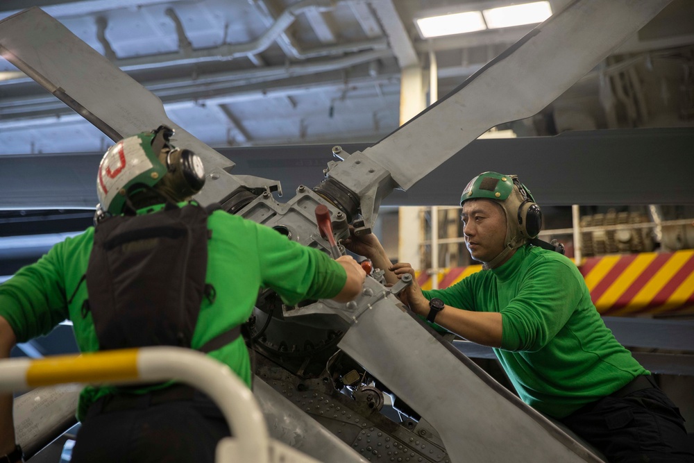 USS Abraham Lincoln conducts routine operations.