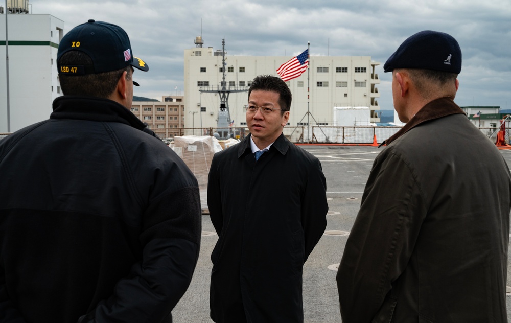 Japan Ministry of Foreign Affairs, North American Affairs Bureau, Status of Forces Agreement (SOFA) Division Director Sunao Takao Visits CFAS