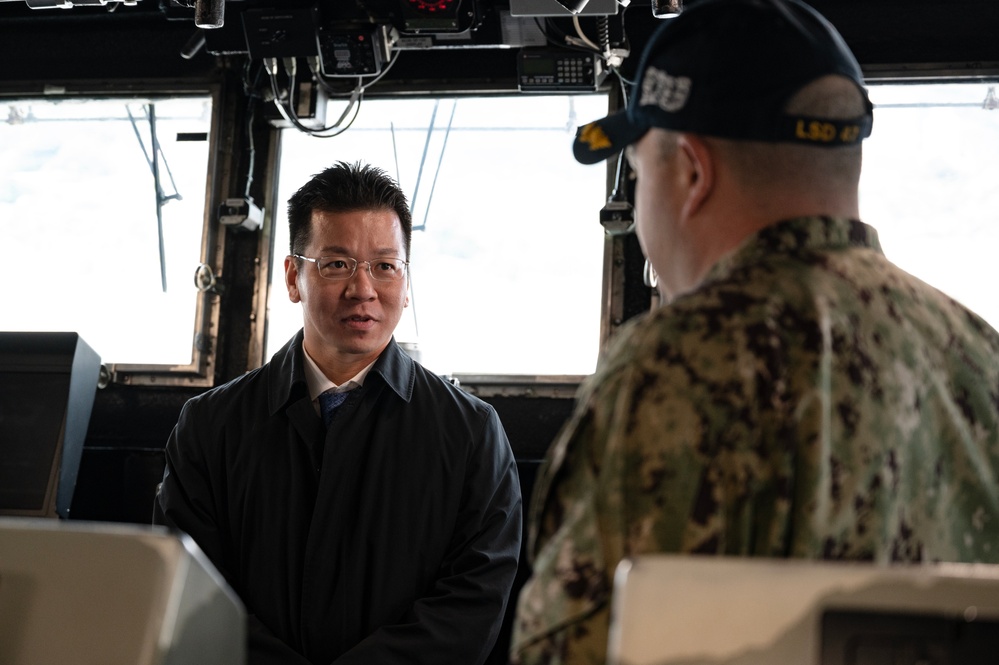 Japan Ministry of Foreign Affairs, North American Affairs Bureau, Status of Forces Agreement (SOFA) Division Director Sunao Takao Visits CFAS