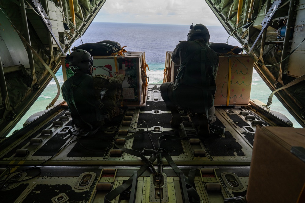 374 AEW conduct airdrop over Federated States of Micronesia during OCD25