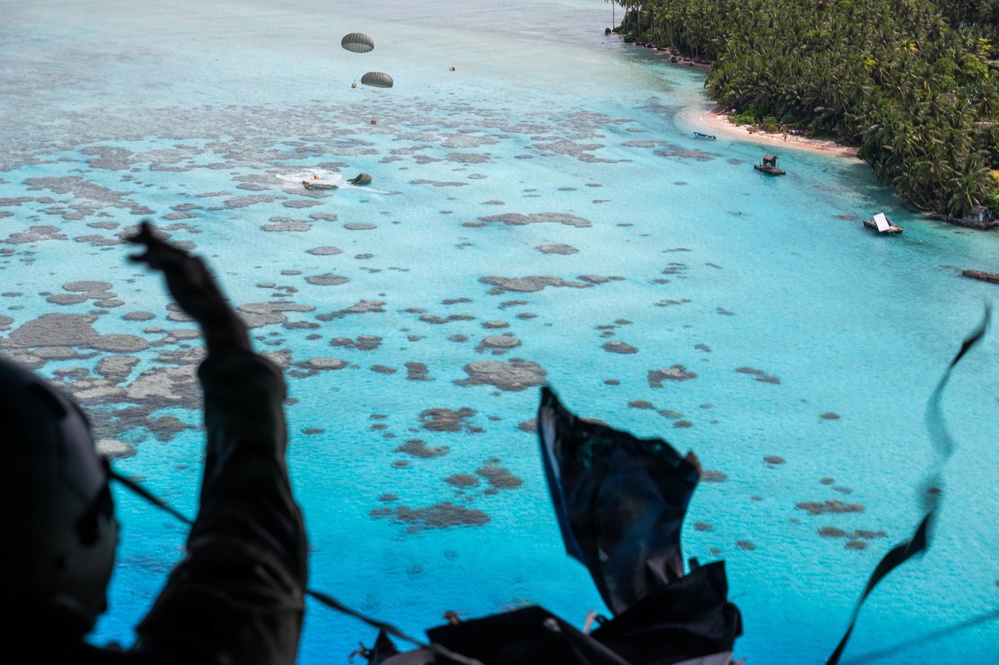 374 AEW conduct airdrop over Federated States of Micronesia during OCD25