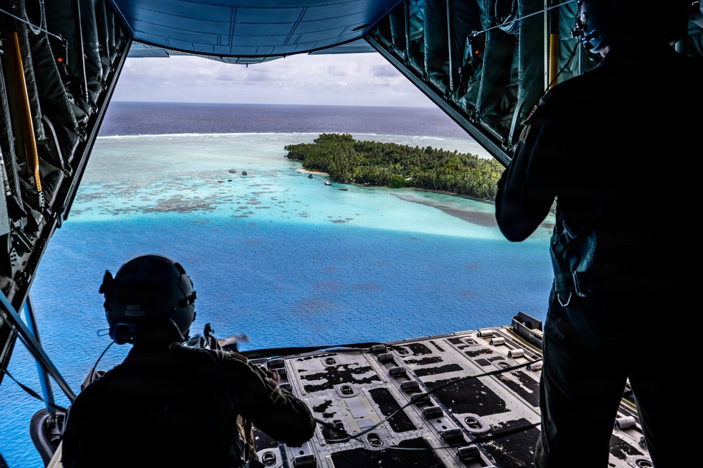 374 AEW conduct airdrop over Federated States of Micronesia during OCD25