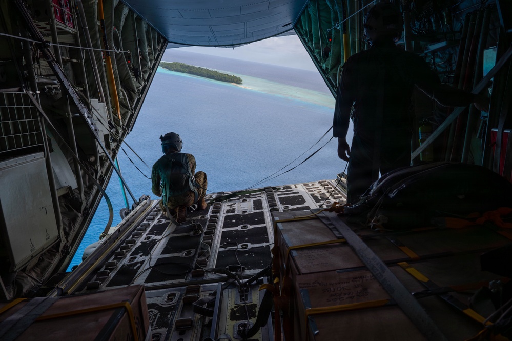 374 AEW conduct airdrop over Federated States of Micronesia during OCD25