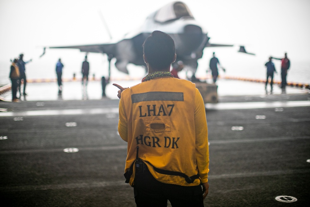 USS Tripoli Sailors Prepare for Flight Operations