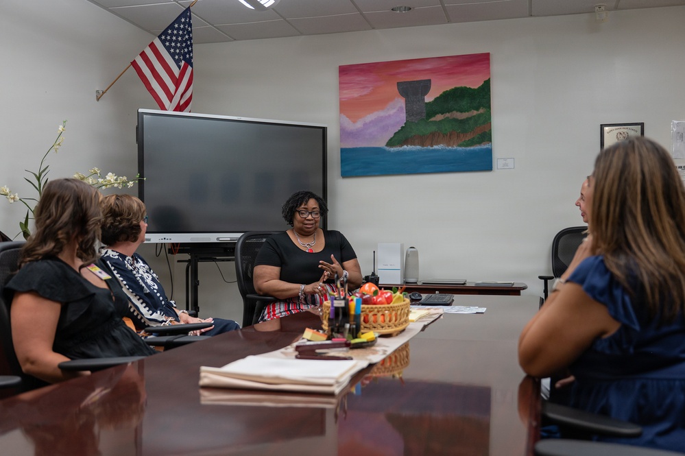 11th AF key spouse visits Guam High School