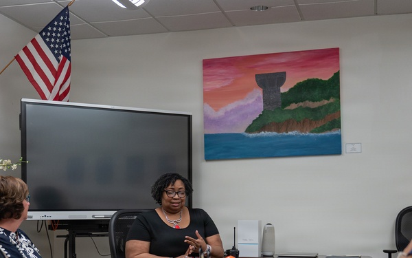 11th AF key spouse visits Guam High School