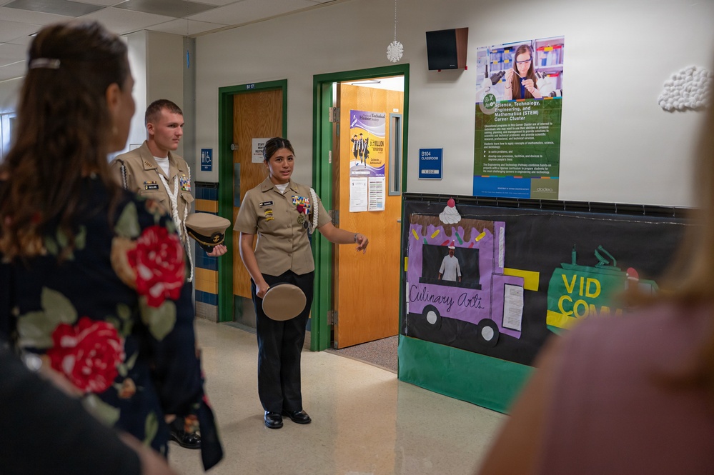 11th AF key spouse visits Guam High School