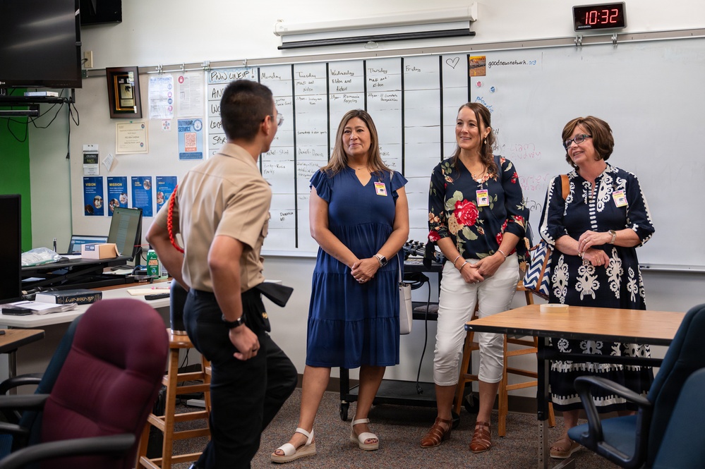11th AF key spouse visits Guam High School