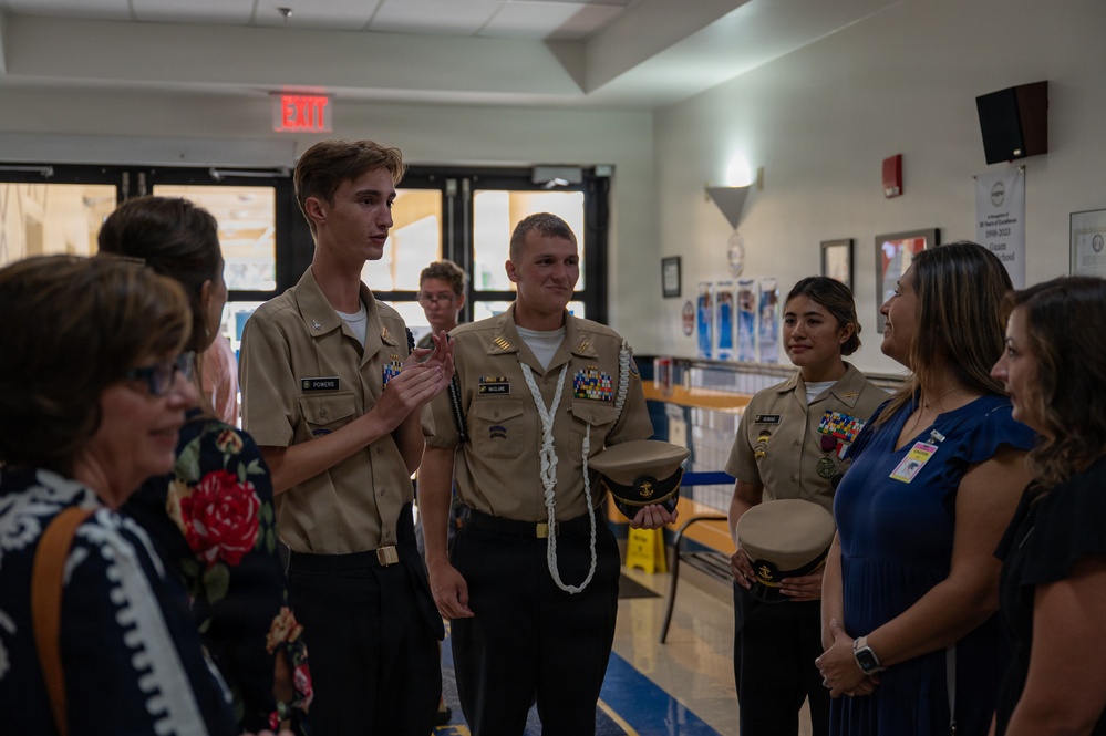 11th AF key spouse visits Guam High School
