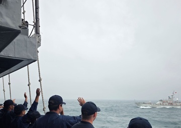 USS Robert Smalls Conducts Division Tactics with Vietnam People’s Navy