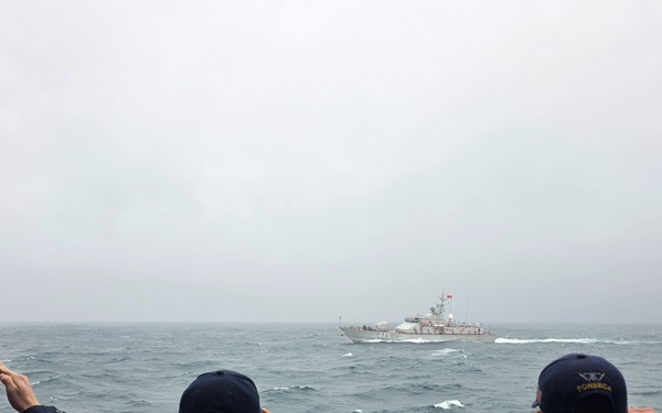 USS Robert Smalls Conducts Division Tactics with Vietnam People’s Navy