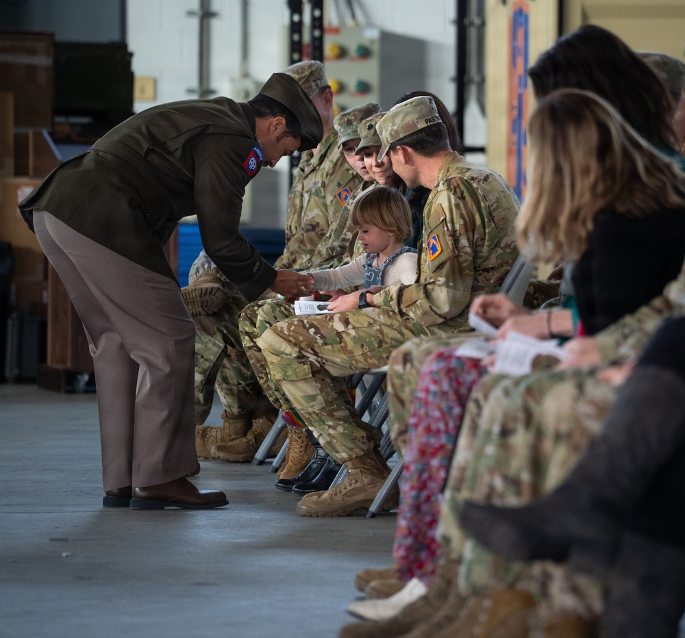 Bravo Company 1-214th General Support Aviation Battalion conducts change of command