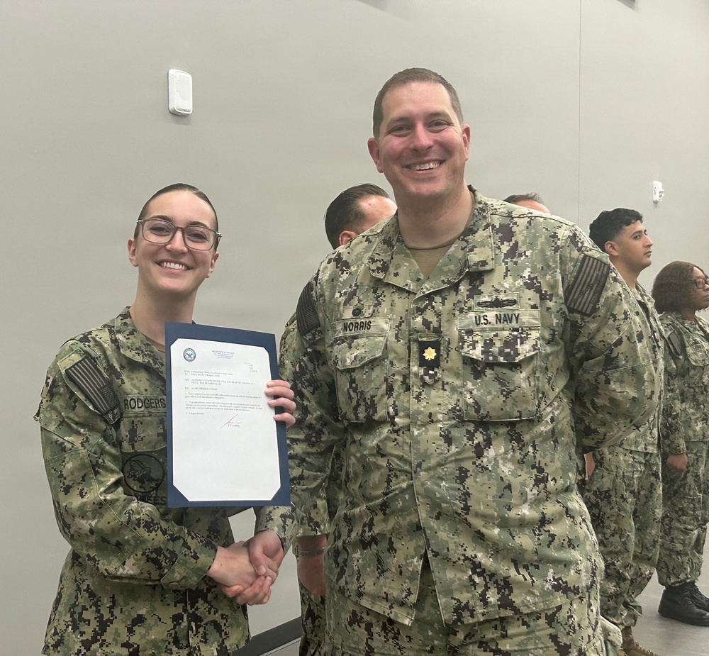 Reno Sailor Promoted to Engineering Aide Third Class at NRC Fallon
