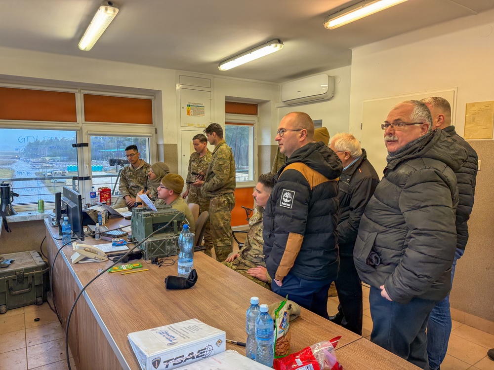 NATO and local officials observe U.S. Abrams gunnery at BPTA