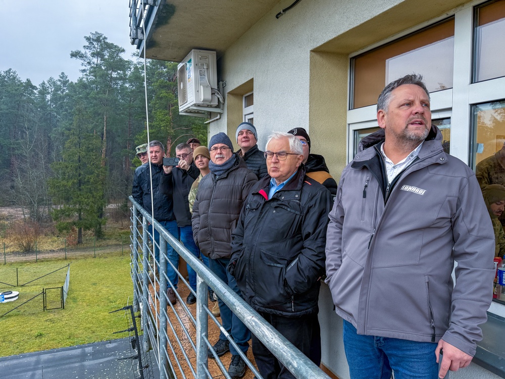 NATO and local officials observe U.S. Abrams gunnery at BPTA