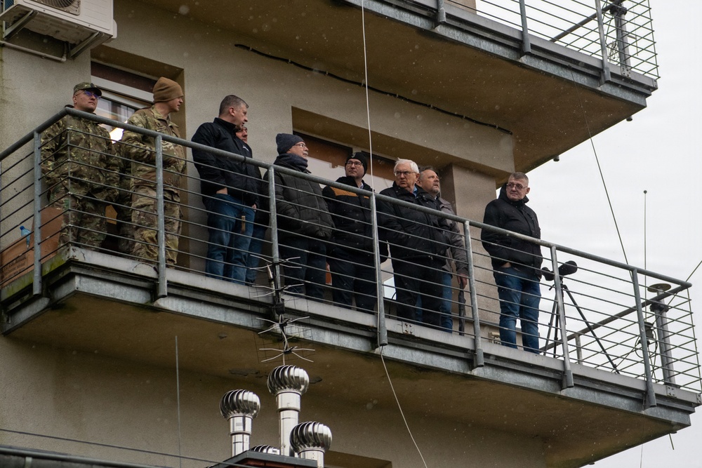 NATO and local officials observe U.S. Abrams gunnery at BPTA