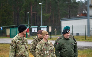 NATO and local officials observe U.S. Abrams gunnery at BPTA