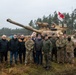 NATO and local officials observe U.S. Abrams gunnery at BPTA