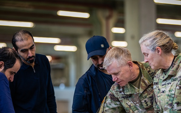 Humanitarian aid operations at the Civil-Military Coordination Center