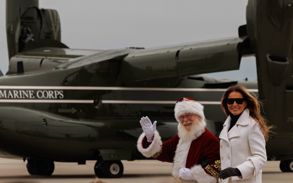 First Lady Melania Trump visits Quantico