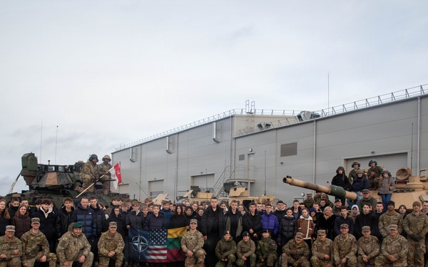NATO Force Integration conducts school project in Lithuania