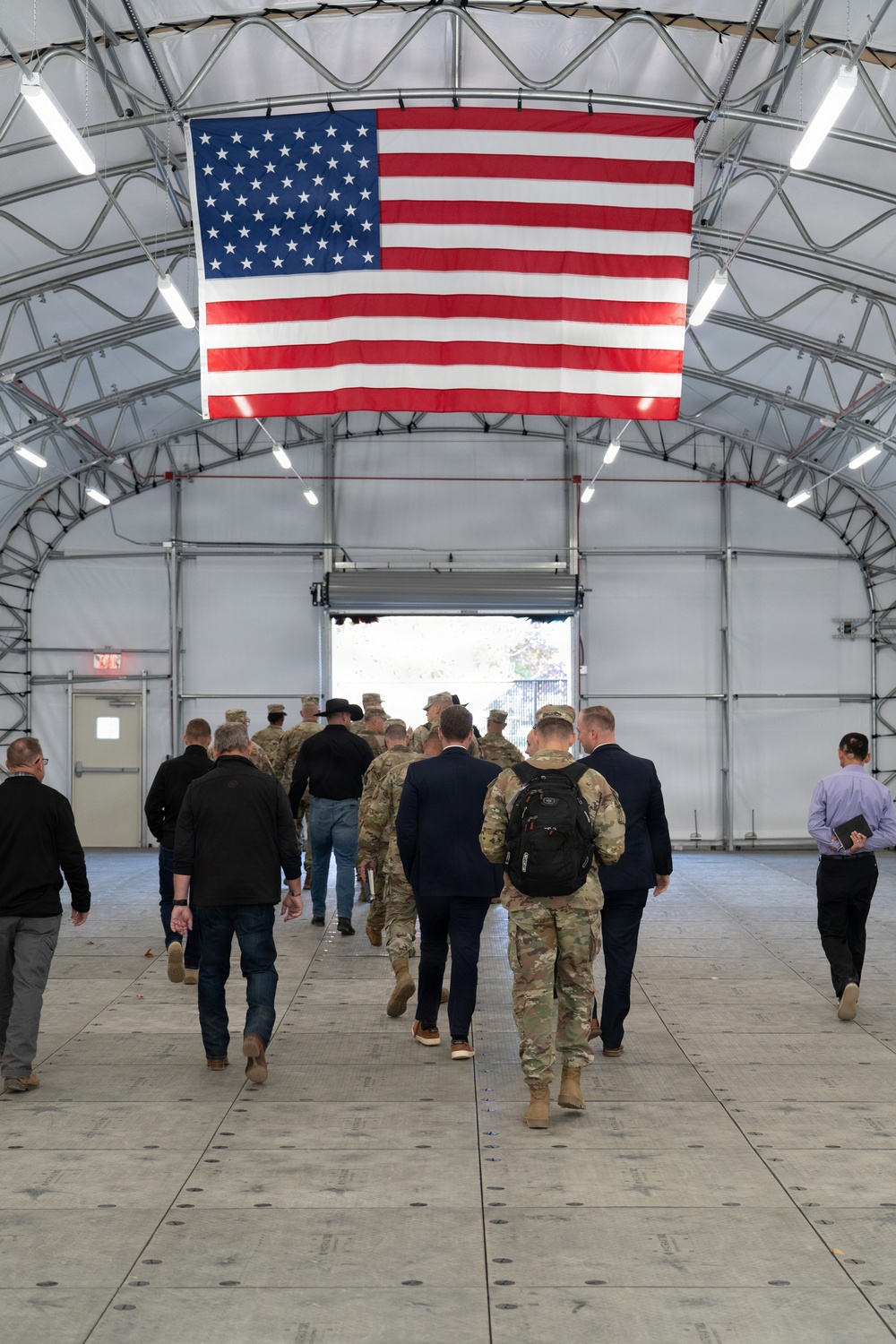 Senior Army Leadership Inspects Old Guard Interim Stables Nearing Completion