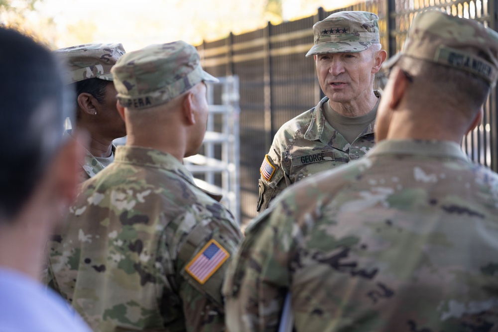 Senior Army Leadership Inspects Old Guard Interim Stables Nearing Completion