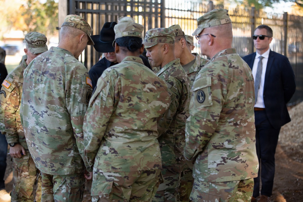 Senior Army Leadership Inspects Old Guard Interim Stables Nearing Completion