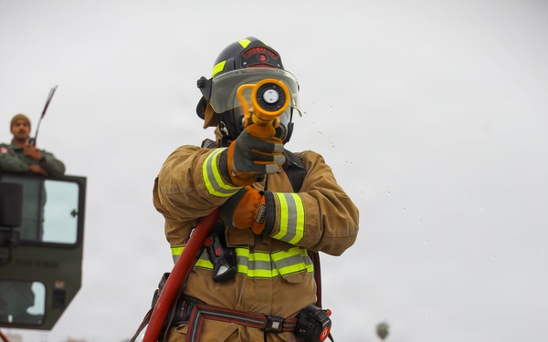 Steel Knight 25: MWSS-372 ARFF conducts simulated casualty drill at Mather node