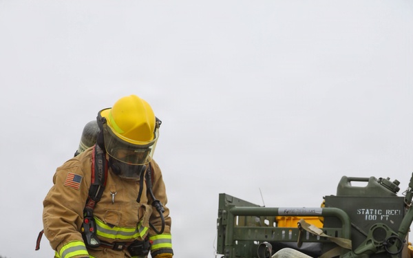 Steel Knight 25: MWSS-372 ARFF conducts simulated casualty drill at Mather node