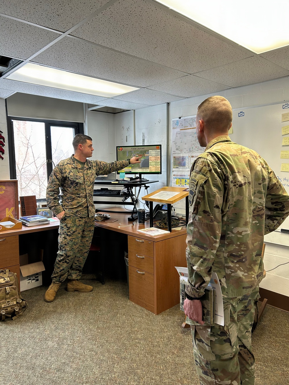 Getting an overview of Marines at Devens
