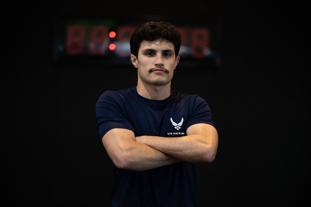 Airman wrestles toward opportunity, Air Force opens door to the mat