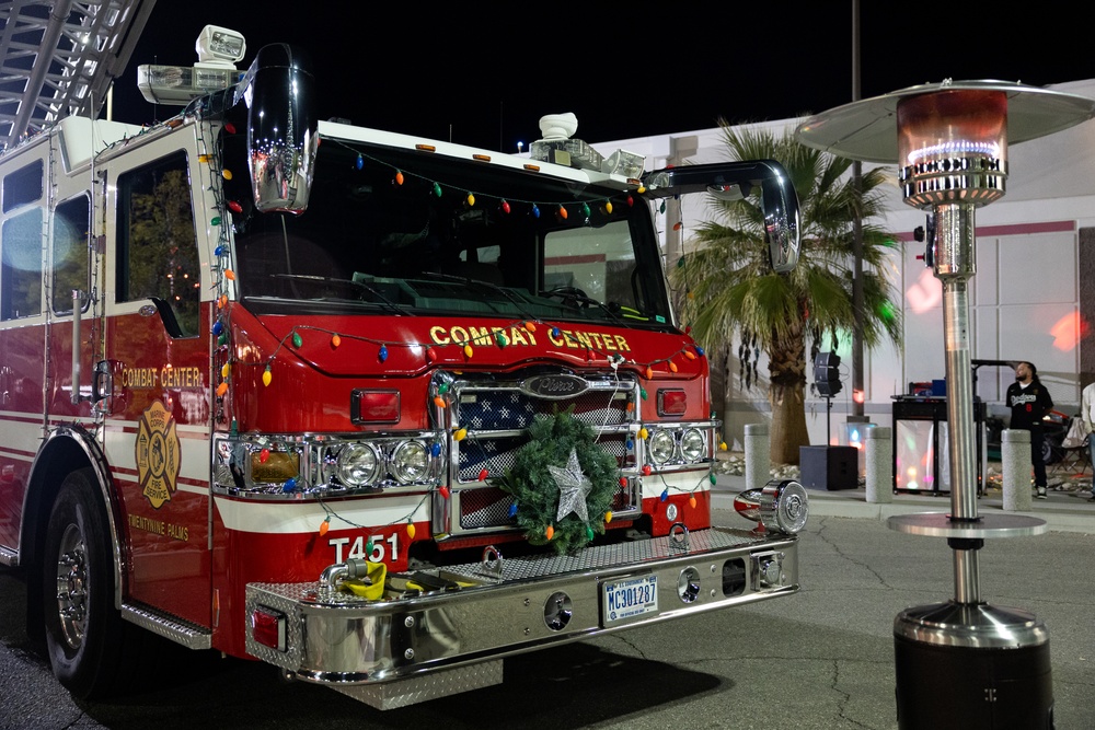 Christmas tree lighting at the Combat Center