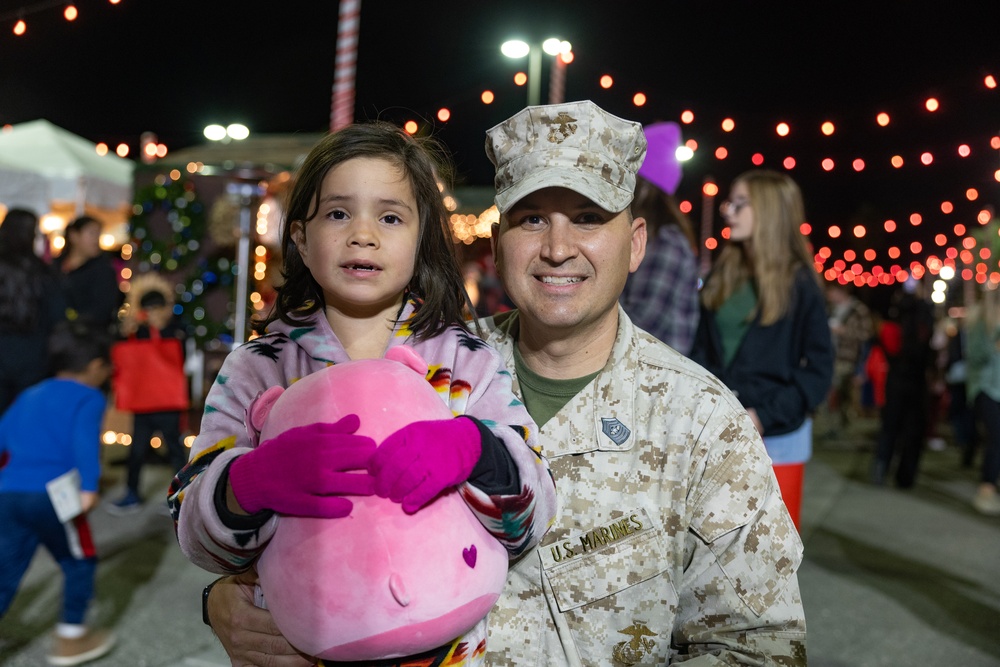 Christmas tree lighting at the Combat Center 