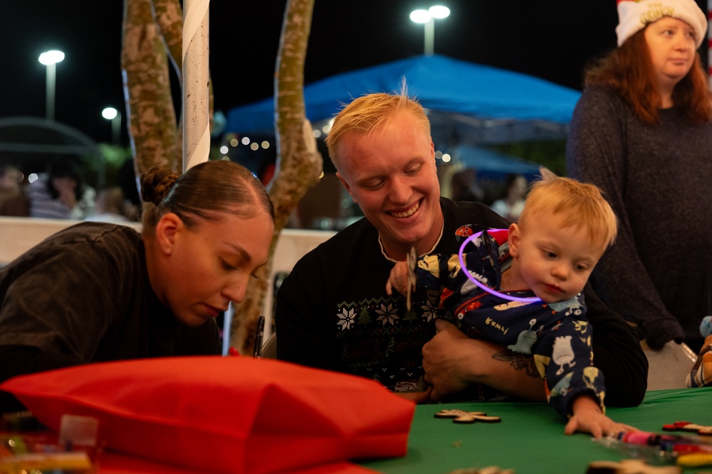 Christmas tree lighting at the Combat Center 