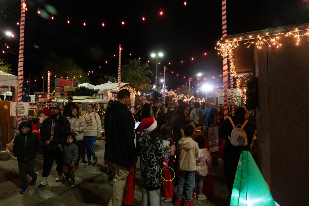Christmas tree lighting at the Combat Center 