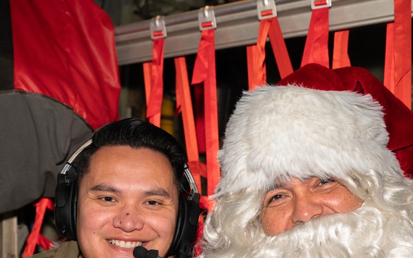 Santa collaborates with the 152nd Airlift Wing