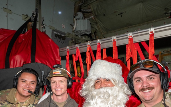 Santa collaborates with the 152nd Airlift Wing