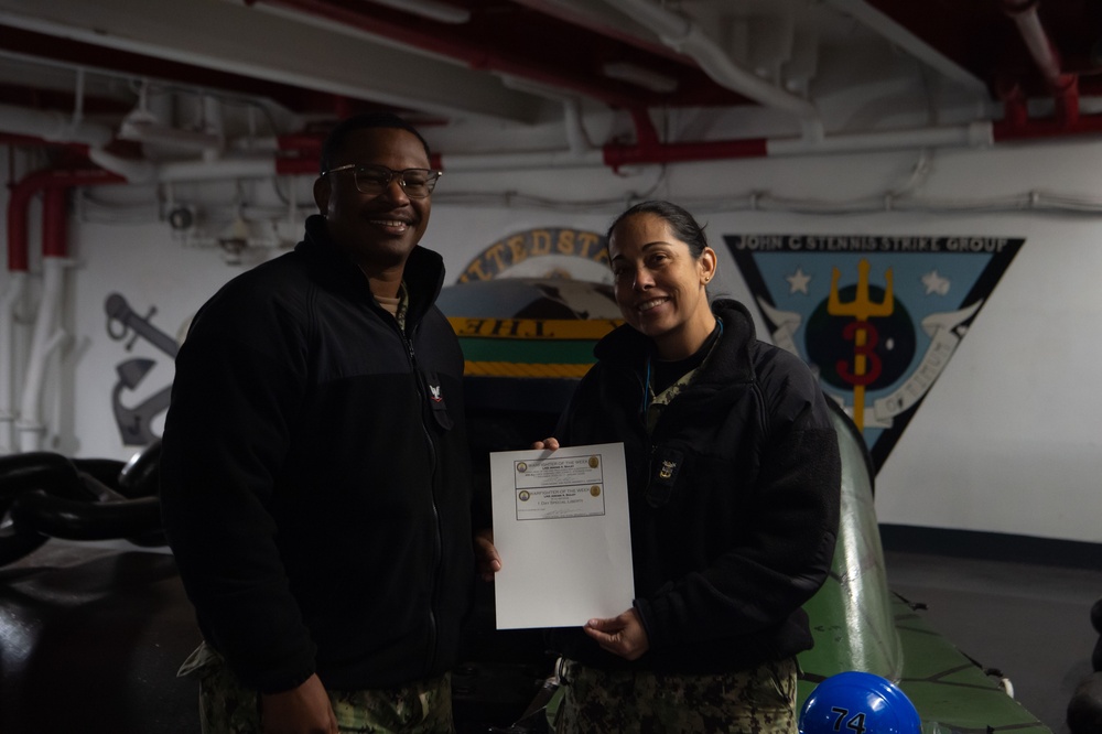 USS John C. Stennis (CVN 74) Warfighter of the Week