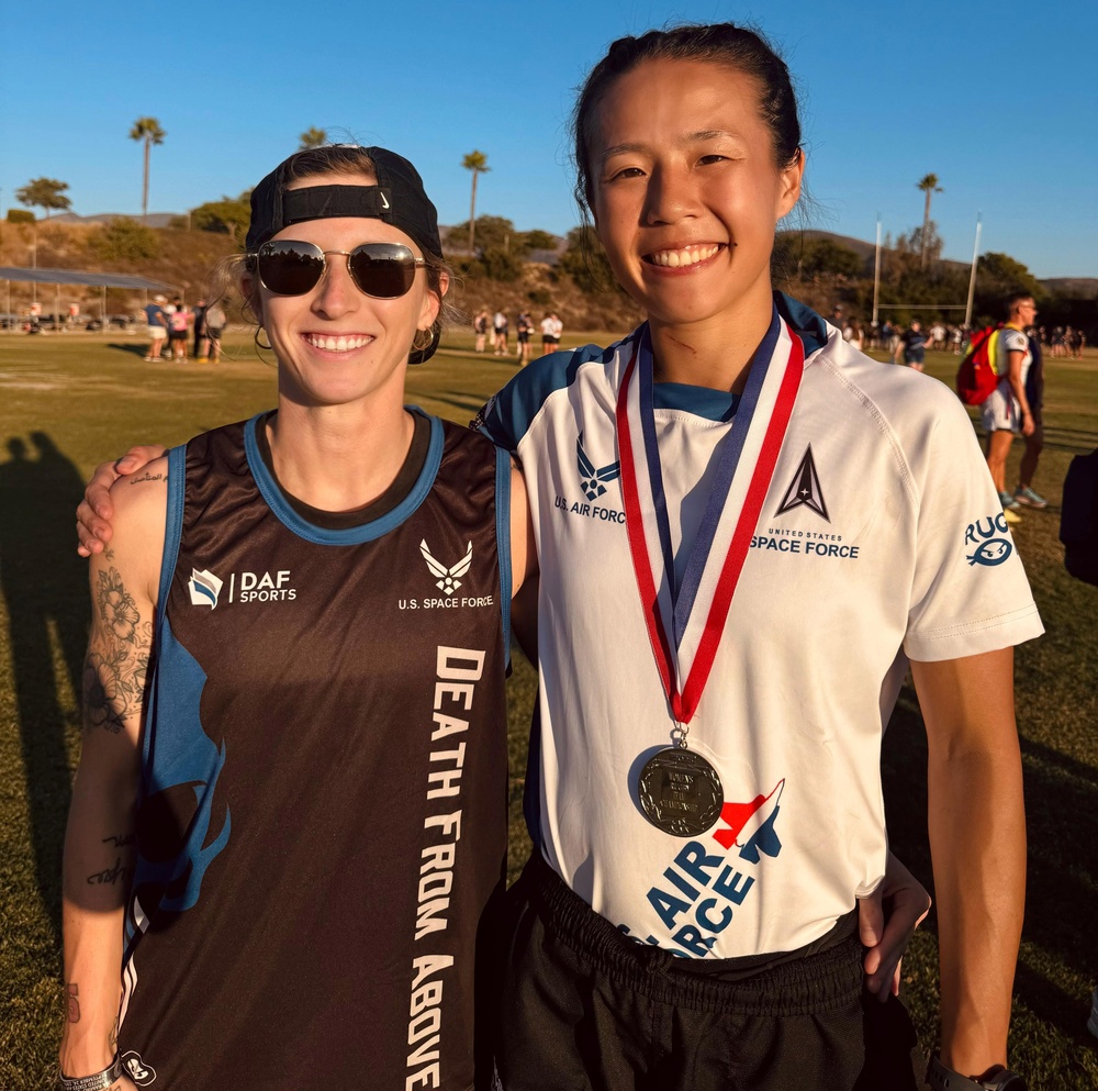 New York National Guard women compete with All Air Force Womens Rugby Team