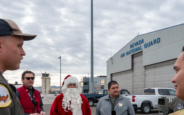 Santa collaborates with the 152nd Airlift Wing