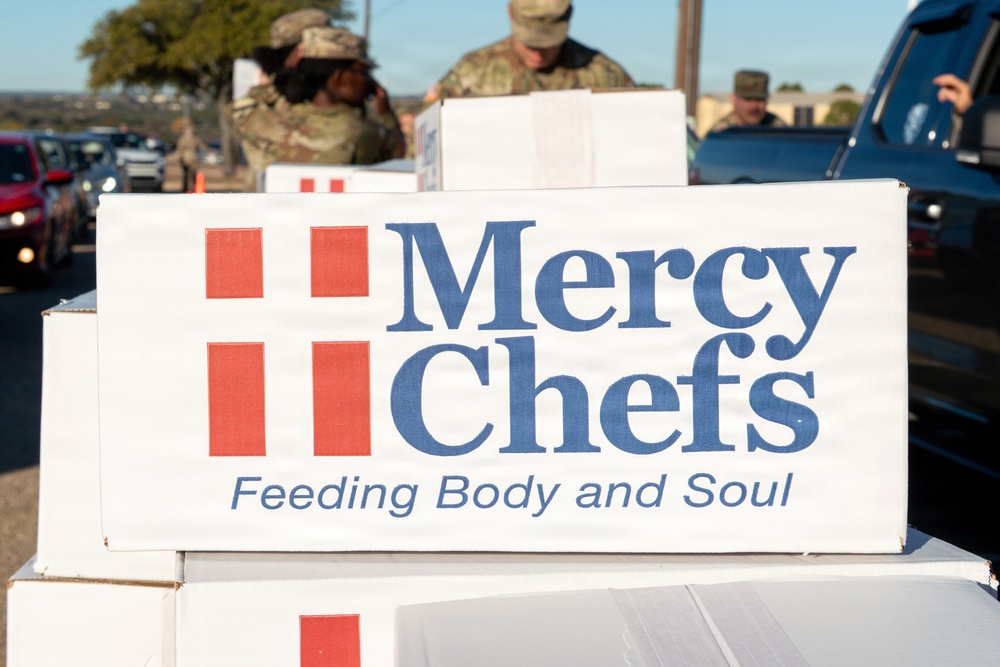 Troopers and Mercy Chefs deliver holiday cheer
