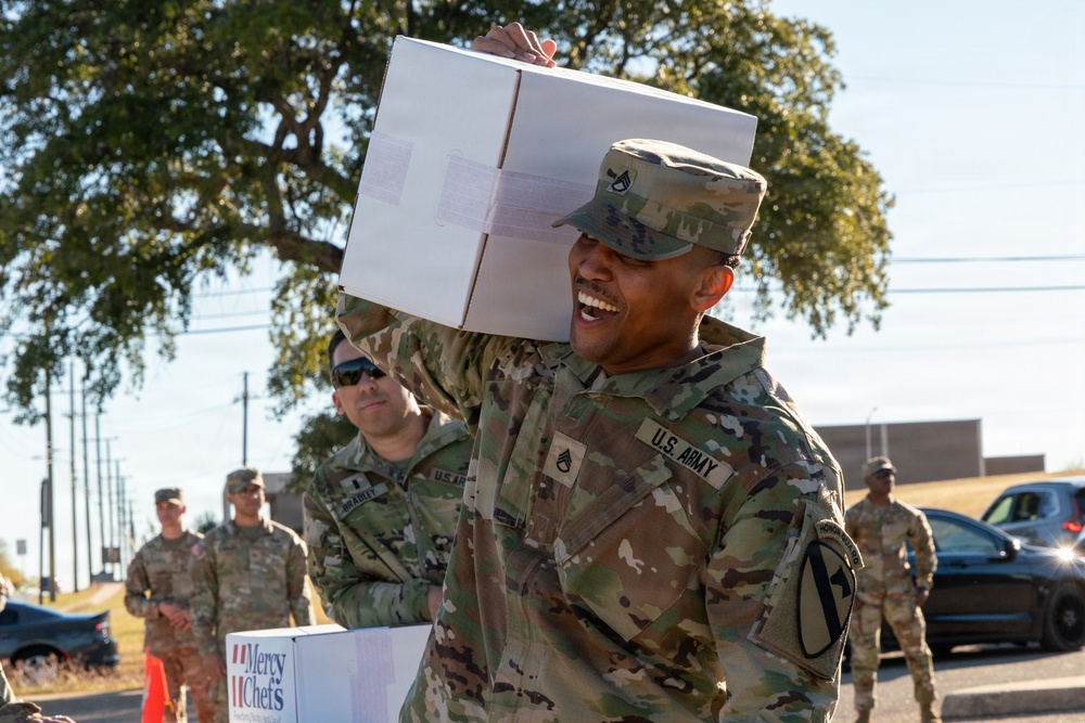 Troopers and Mercy Chefs deliver holiday cheer