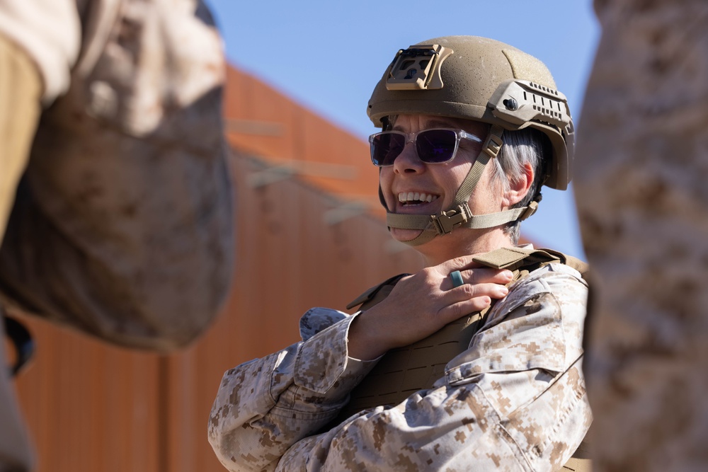 Col. Christina F. Zimmerman visits JTF-SB Marines