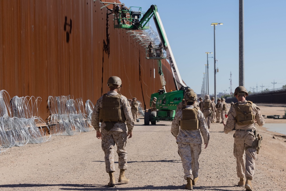 Col. Christina F. Zimmerman visits JTF-SB Marines
